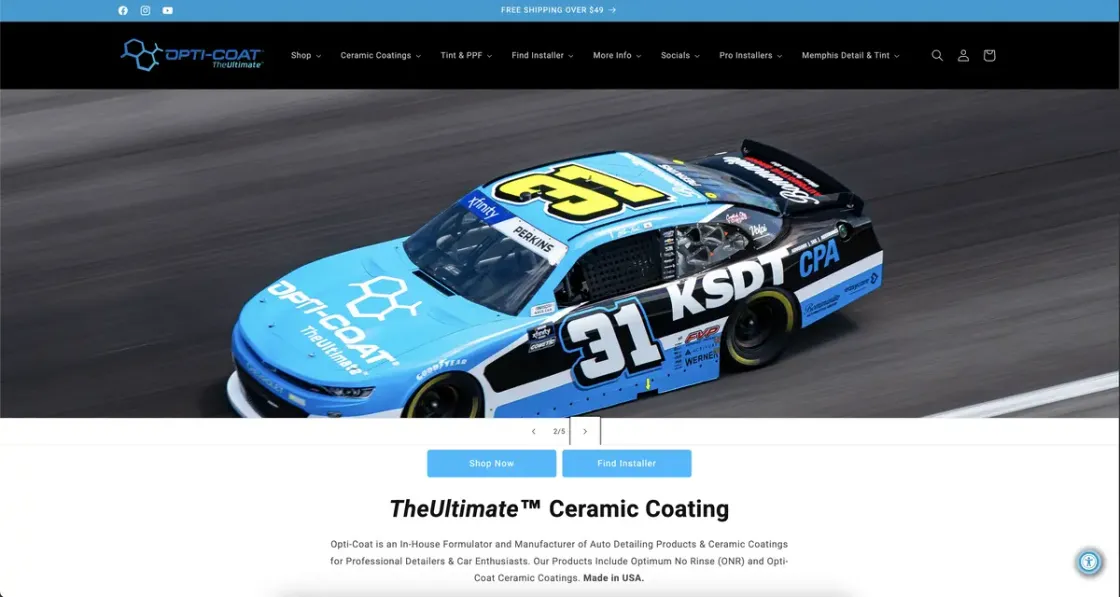 OptiCoat website